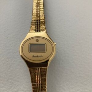 Vintage Armitron Stainless Steel Goldtone  Watch